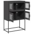 Aparador de acero negro 68x39x107