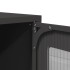 Aparador de acero negro 68x39x107