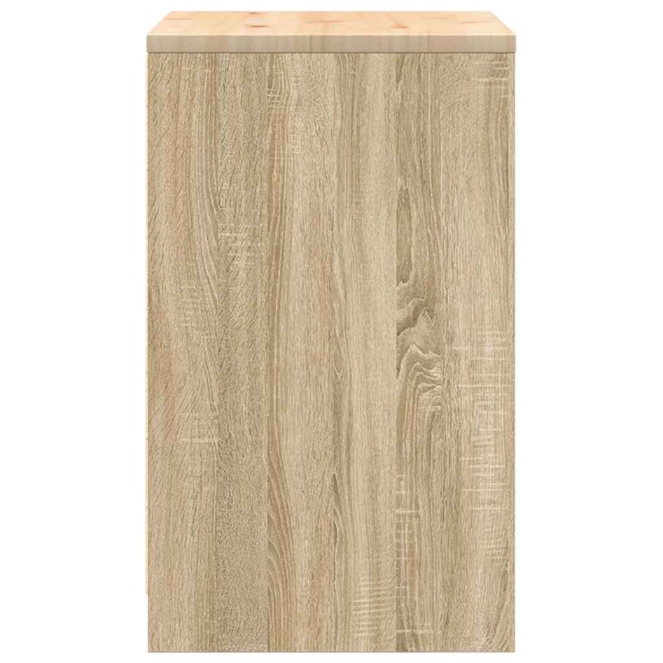 Armario de almacenamiento para garaje Roble Sonoma 60x51x85