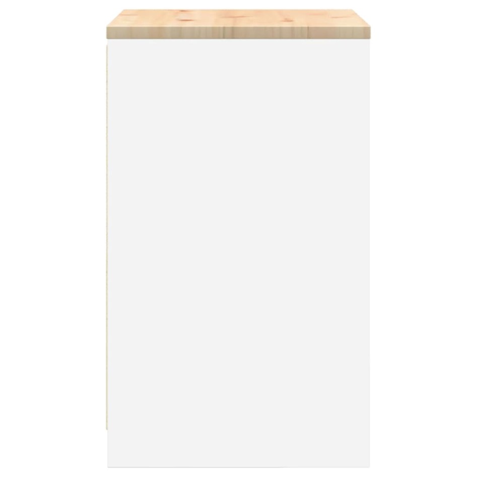 Armario de almacenamiento para garaje blanco 60x51x85