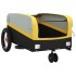 Remolque para bicicleta hierro negro y amarillo 30
