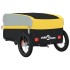 Remolque para bicicleta hierro negro y amarillo 30
