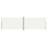 Toldo lateral retráctil color crema 180x600
