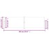 Toldo lateral retráctil color crema 180x600