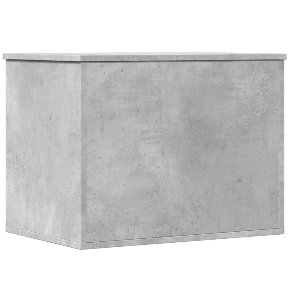 Caja de almacenaje madera ingeniería gris hormigón 60x42x46