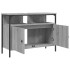 Armario lavabo baño madera ingeniería gris Sonoma 80x30x60