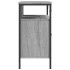 Armario lavabo baño madera ingeniería gris Sonoma 80x30x60