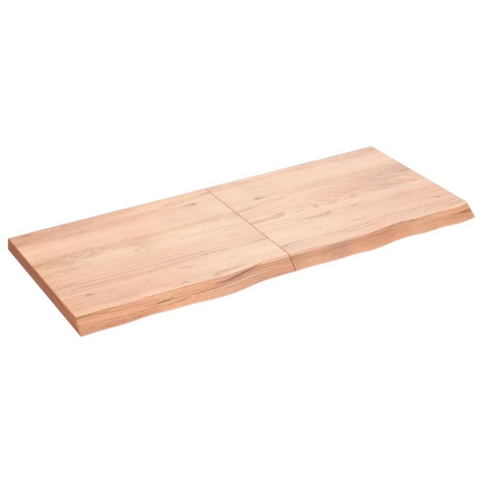 Tablero mesa madera roble tratada marrón claro 120x50x(2-4)