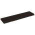Encimera de baño madera tratada marrón oscuro 120x30x(2-6)
