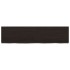 Encimera de baño madera tratada marrón oscuro 120x30x(2-6)
