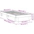 Estructura de cama sin colchón 80x200 cm madera maciza