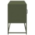 Mueble para TV de acero verde oliva 100,5x39x60,5