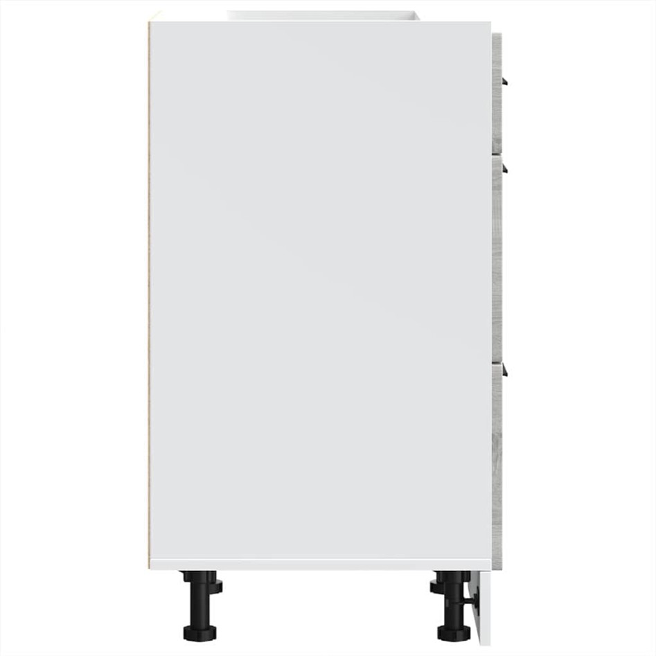 Mueble bajo de cocina porto gris sonoma madera