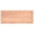 Encimera baño madera maciza tratada marrón claro