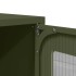 Mueble para TV de acero verde oliva 68x39x60,5