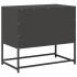 Mueble para TV de acero negro 68x39x60,5