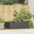 Jardinera de acero laminado en frío negro 120x80x40