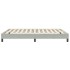 Cama box spring sin colchón terciopelo gris claro 140x210