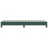 Cama box spring sin colchón terciopelo verde oscuro 90x210