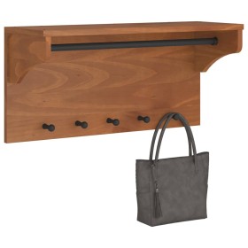 Perchero de pared SANDNES madera maciza de pino 87x30x42