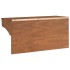 Perchero de pared SANDNES madera maciza de pino 87x30x42