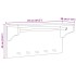 Perchero de pared SANDNES madera maciza de pino 87x30x42