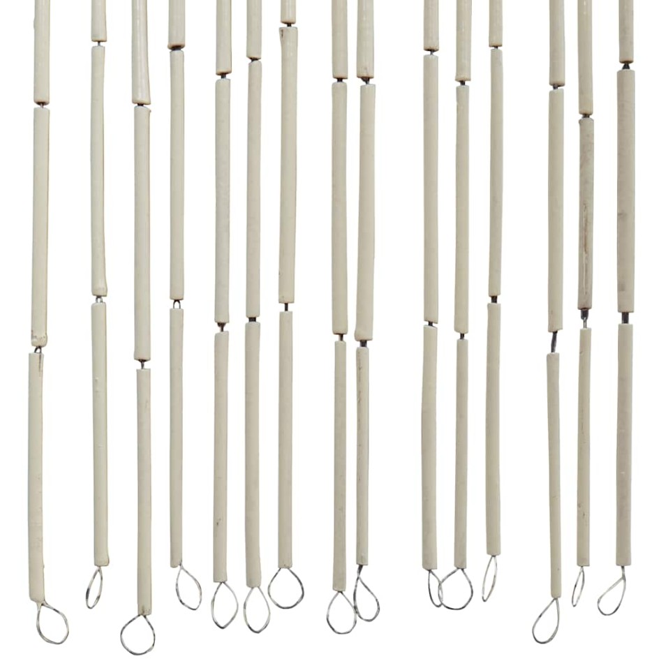 Cortina para puerta insectos estampado de bambú 90x220cm