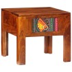 Mesita de noche madera maciza de acacia 40x40x36 cm