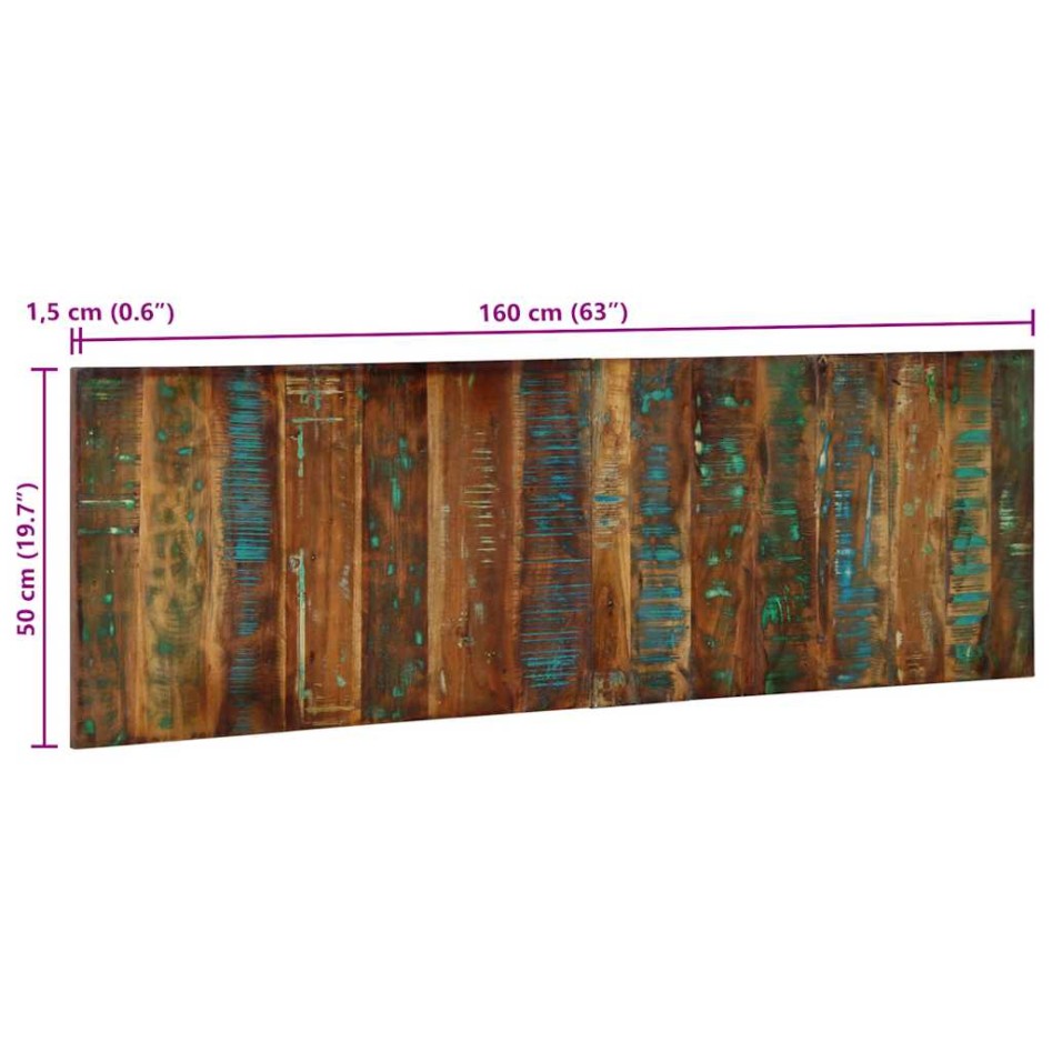 Cabecero de cama multicolor 160 cm madera maciza