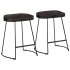 Taburetes de barra 46x38x52 cm madera maciza de