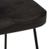 Taburetes de barra 46x38x52 cm madera maciza de