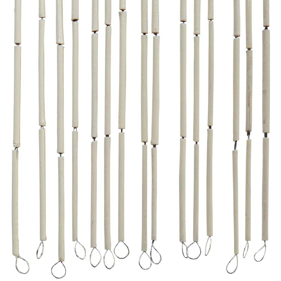 Cortina para puerta insectos estampado de bambú 100x220cm