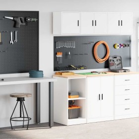 Armarios 2 uds para garaje madera de ingeniería