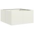 Jardinera de acero laminado en frío blanco 80x80x40