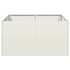 Jardinera de acero laminado en frío blanco 80x80x40