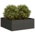 Jardinera acero negro 80x80x30