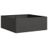 Jardinera acero negro 80x80x30