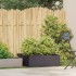 Jardinera acero negro 80x80x30