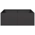 Jardinera acero negro 80x80x30