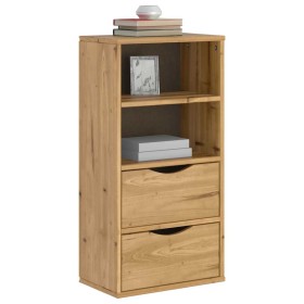 Mueble auxiliar con cajones ODDA 40x24x79 cm madera maciza