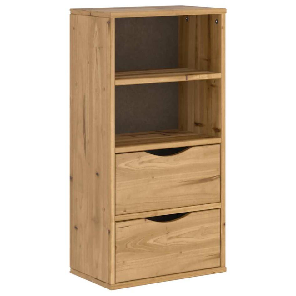 Mueble auxiliar con cajones ODDA 40x24x79 cm madera maciza