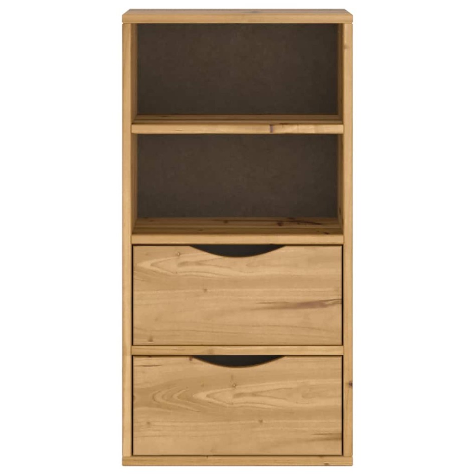 Mueble auxiliar con cajones ODDA 40x24x79 cm madera maciza