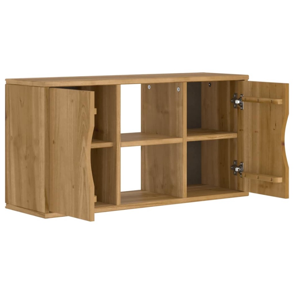 Mueble de TV ODDA madera maciza de pino 79x24x40