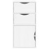 Mueble auxiliar con cajones ODDA blanco 40x24x79 cm madera