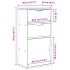 Mueble auxiliar con cajones ODDA blanco 40x24x79 cm madera