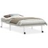 Estructura de cama sin colchón plegable blanco acero 107x203