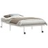 Estructura de cama sin colchón plegable blanco acero 107x203