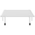 Estructura de cama sin colchón plegable blanco acero 107x203