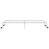 Estructura de cama sin colchón plegable blanco acero 107x203