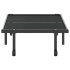 Estructura de cama sin colchón plegable negro acero 80x200